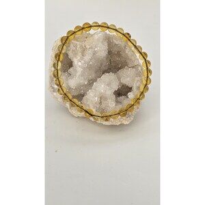 Blue Amber Stretch Bracelet